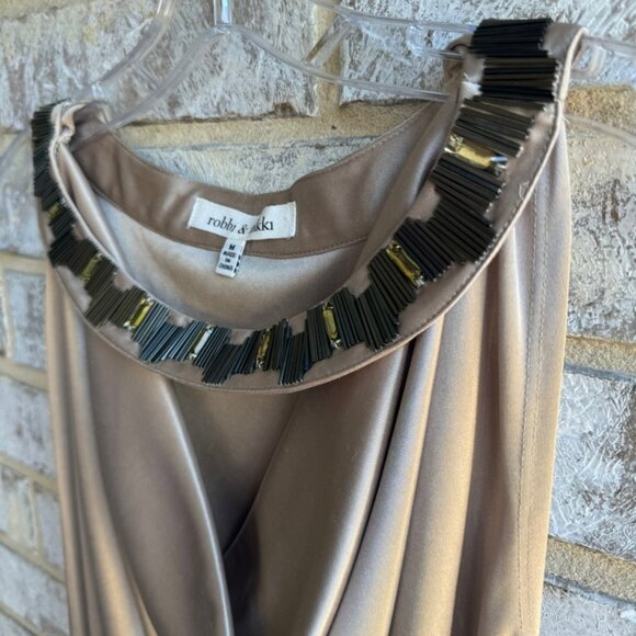 Robbi & Nikki Beaded Sleeveless Blouse Women's Size M. - Picture 5 of 8